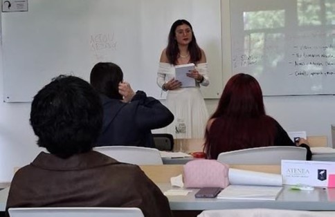 Foto 1. Ana Peña como Atenea.