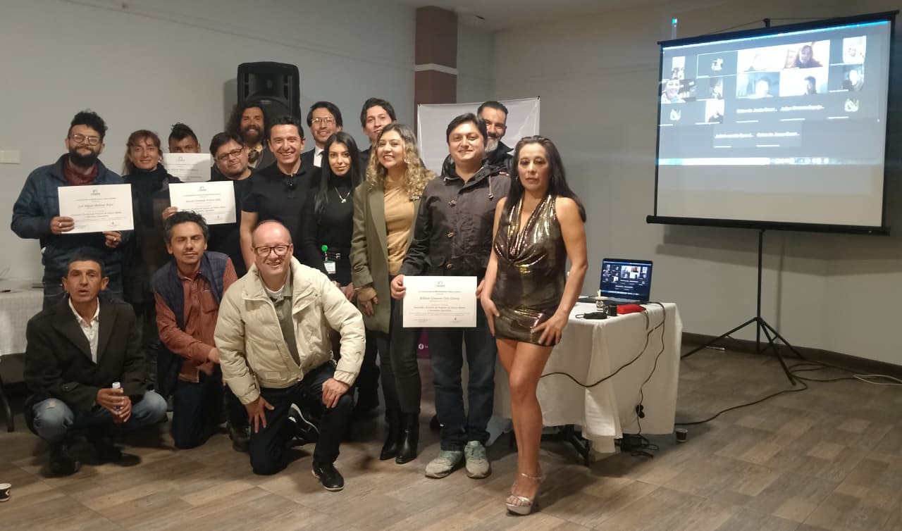 Participantes del diplomado en Desarrollo y Escritura de Proyectos de Nuevos Medios y Narrativas Expandidas
