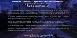 Comunicado institucional 