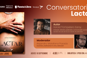 Conversatorio con el autor Harold Trompetero. 