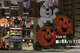 Visita nuestro centro de interés. "Un hechizo de Halloween en la Biblioteca"