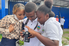 Niños de Tumaco en taller de producción audiovisual 